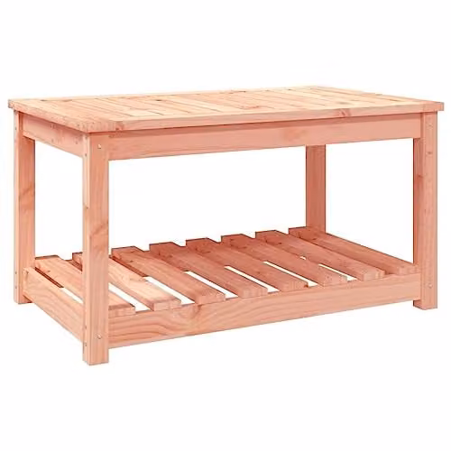 vidaXL Rectangular Garden Table in Brown Treated Solid Wood, W/D/H: 82.5 x 50.5 x 45 cm – 1