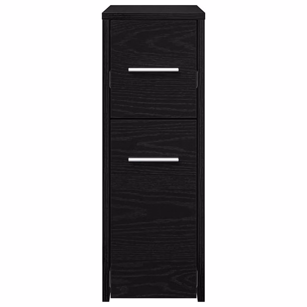 Berkfield Home Black Oak Particle Board Bathroom Furniture – 4