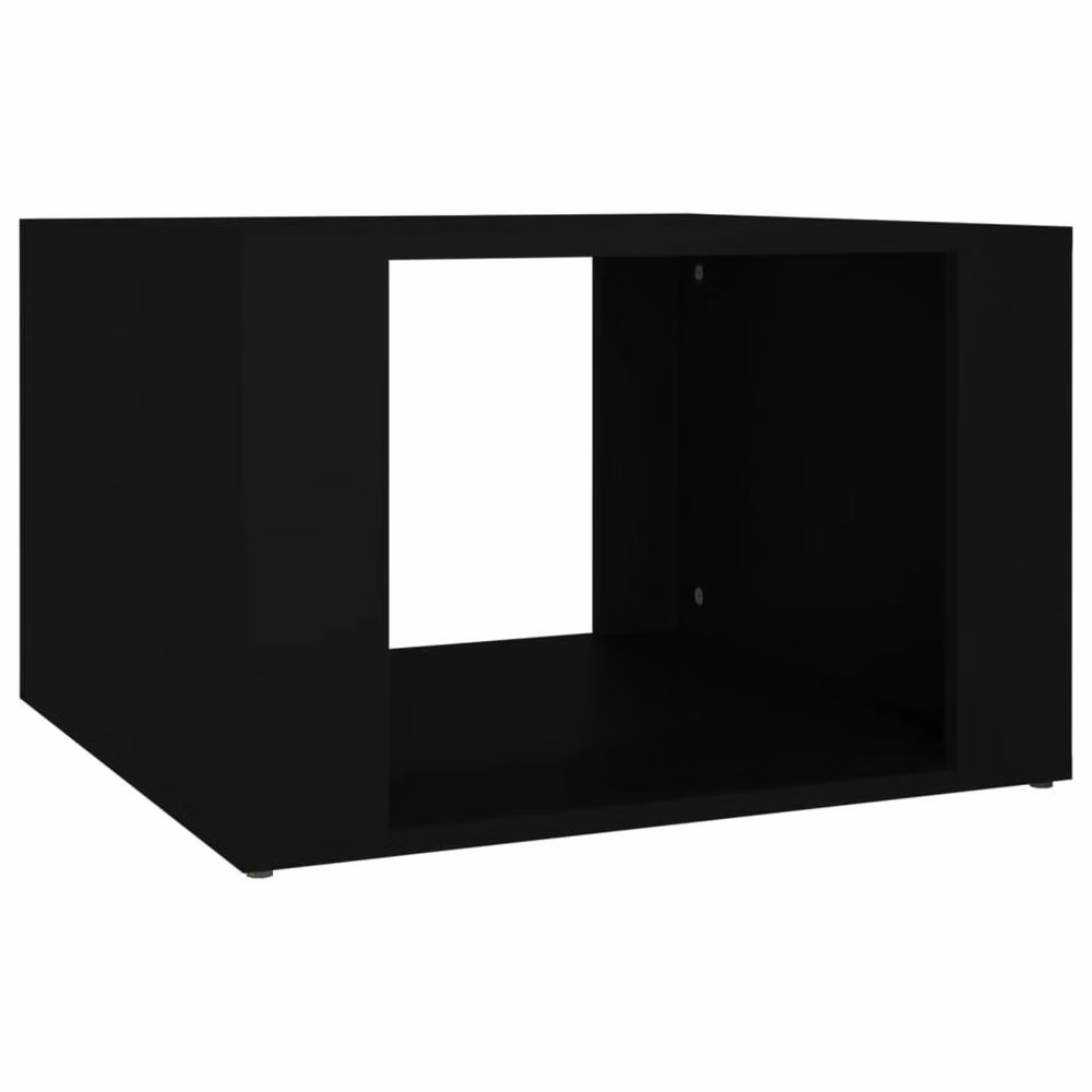 Berkfield Home Elegant Bedside Table in Black, W/D/H: 57 x 55 x 36 cm – 2