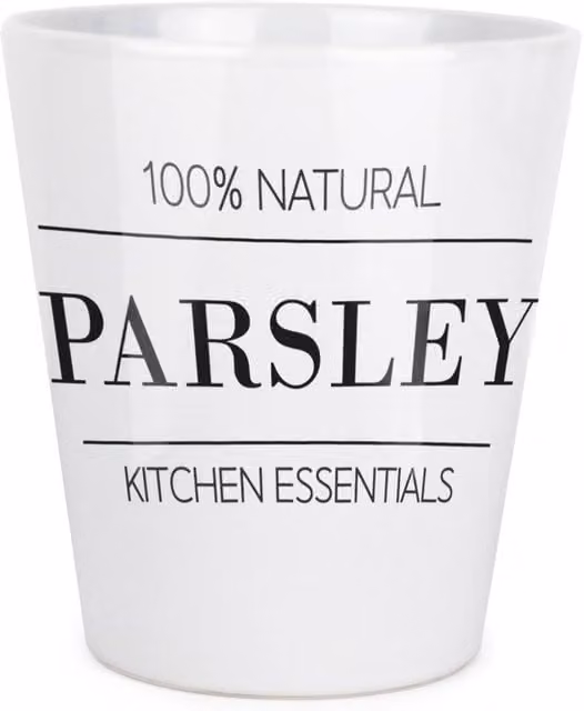 Purely Home Minimalist Round Ceramic Tabletop Plant Pot in White or Black