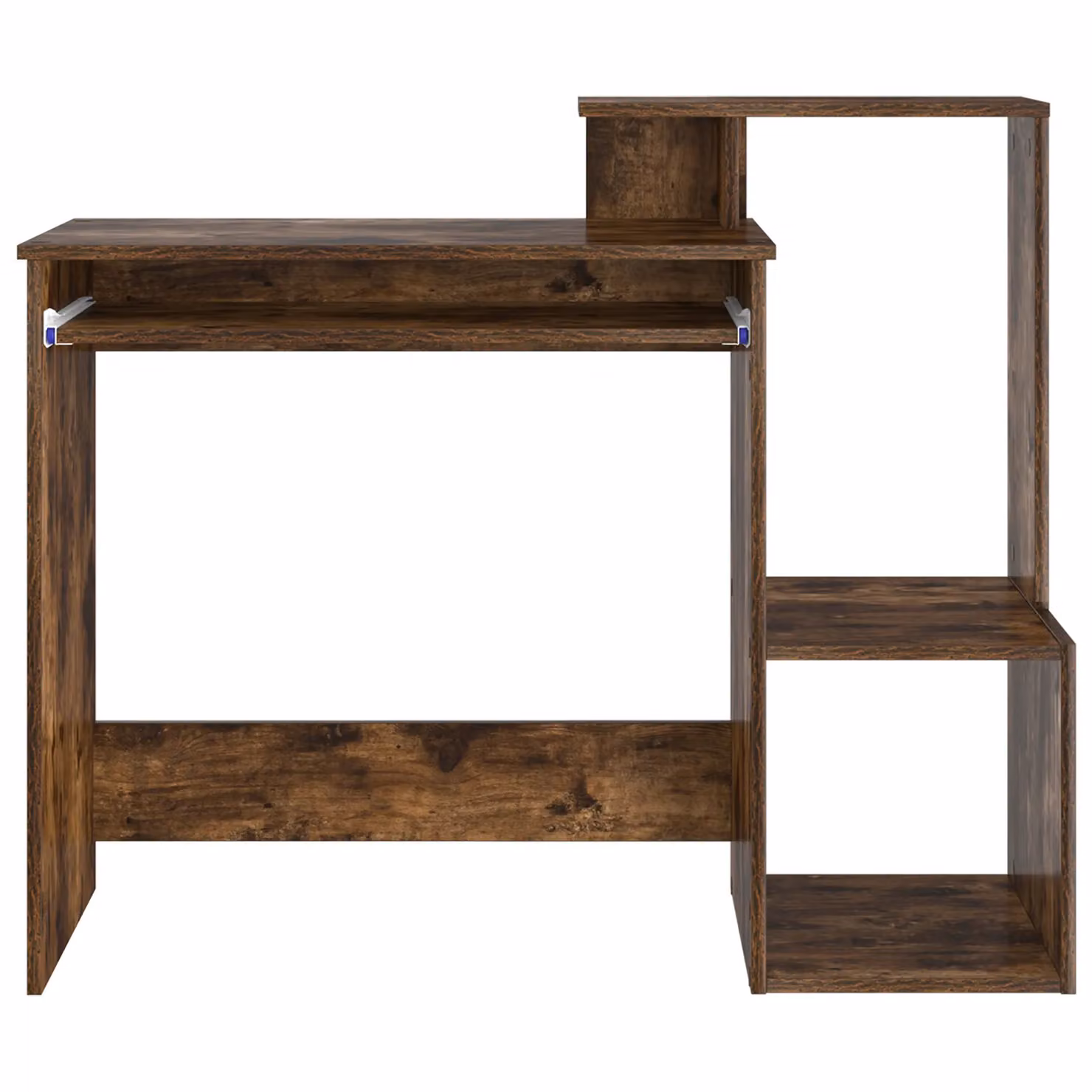 Berkfield Home Smoked Oak Computer Desk in Brown, W/D/H: 106.0 x 88.5 x 41.2 cm – 4