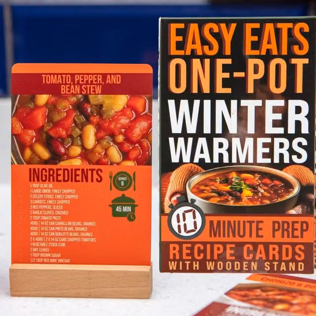 Boxer Gifts Winter Warmer Multicolour Recipe Cards with 10 Minute Prep Quick and Easy Recipes for Beginners