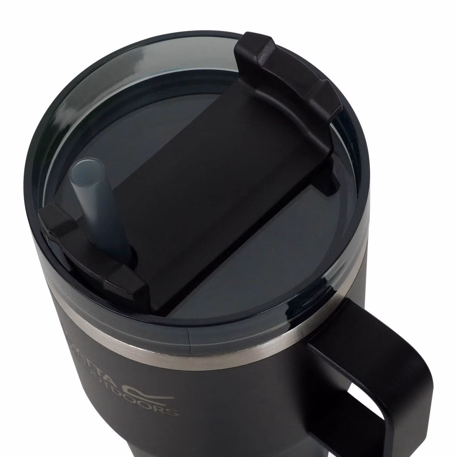 Regatta Thermulate Insulated Stainless Steel Mug with Lid, Black, 0.6 l – 3