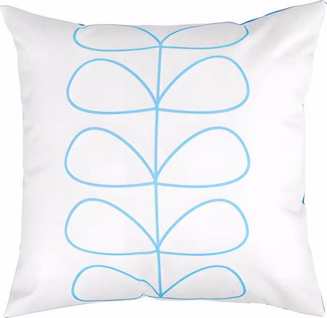 Gardenista Striped Printed Outdoor Scatter Cushion in Blue and White