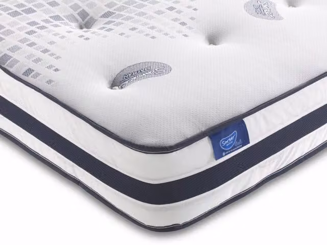 Sareer Gel Coil Bonnell Spring Mattress in White, W/D/H: 120 x 200 cm