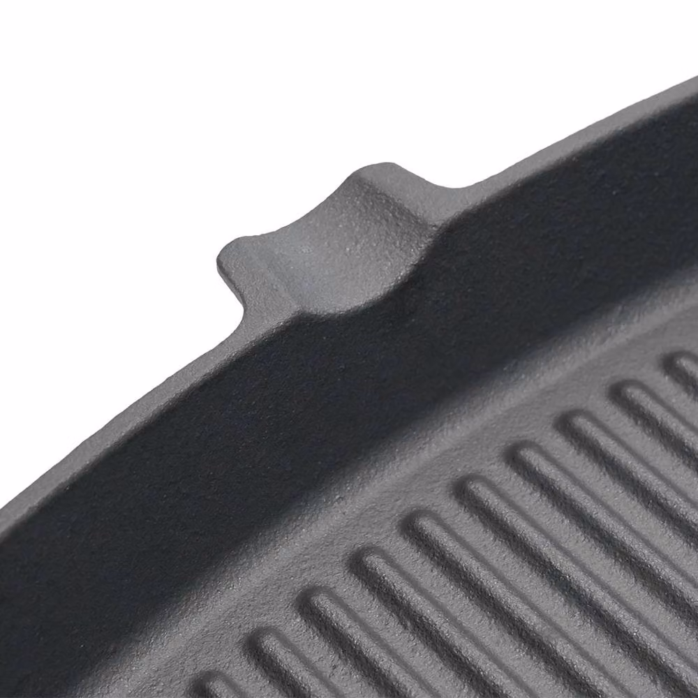 Toque Black Cast Iron Griddle Grill Pan Skillet – 6