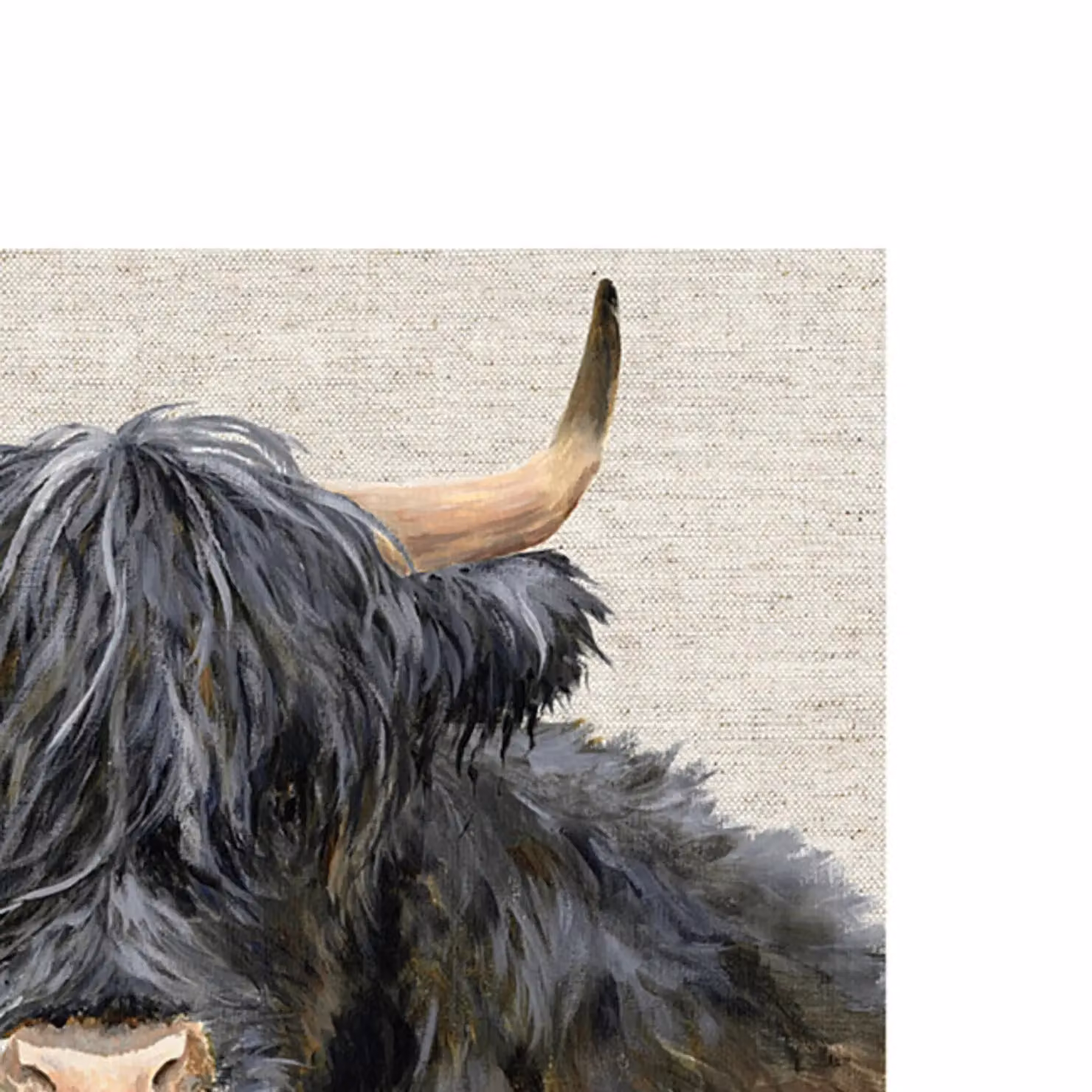 Jane Bannon Hagrid Multicolour Animal Illustration Paper Poster in White – 2