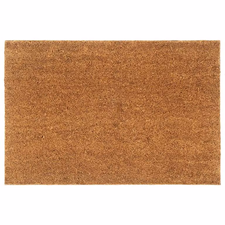 Berkfield Home Brown Coir and PVC Rectangular Door Mat, W: 60 cm, D: 90 cm
