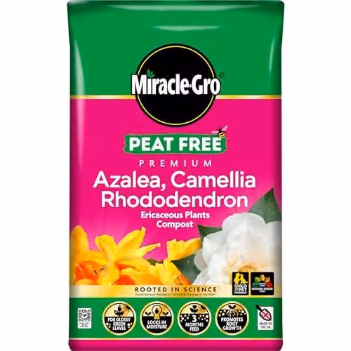 Miracle-Gro Premium Azalea, Camellia, Rhododendron and Special Plants Peat Free Compost, 40 Litres