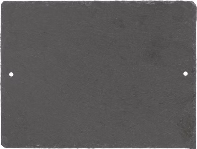 Nicola Spring Rectangular Blank Slate House Sign, Black, W: 20 cm, H: 15 cm – 1