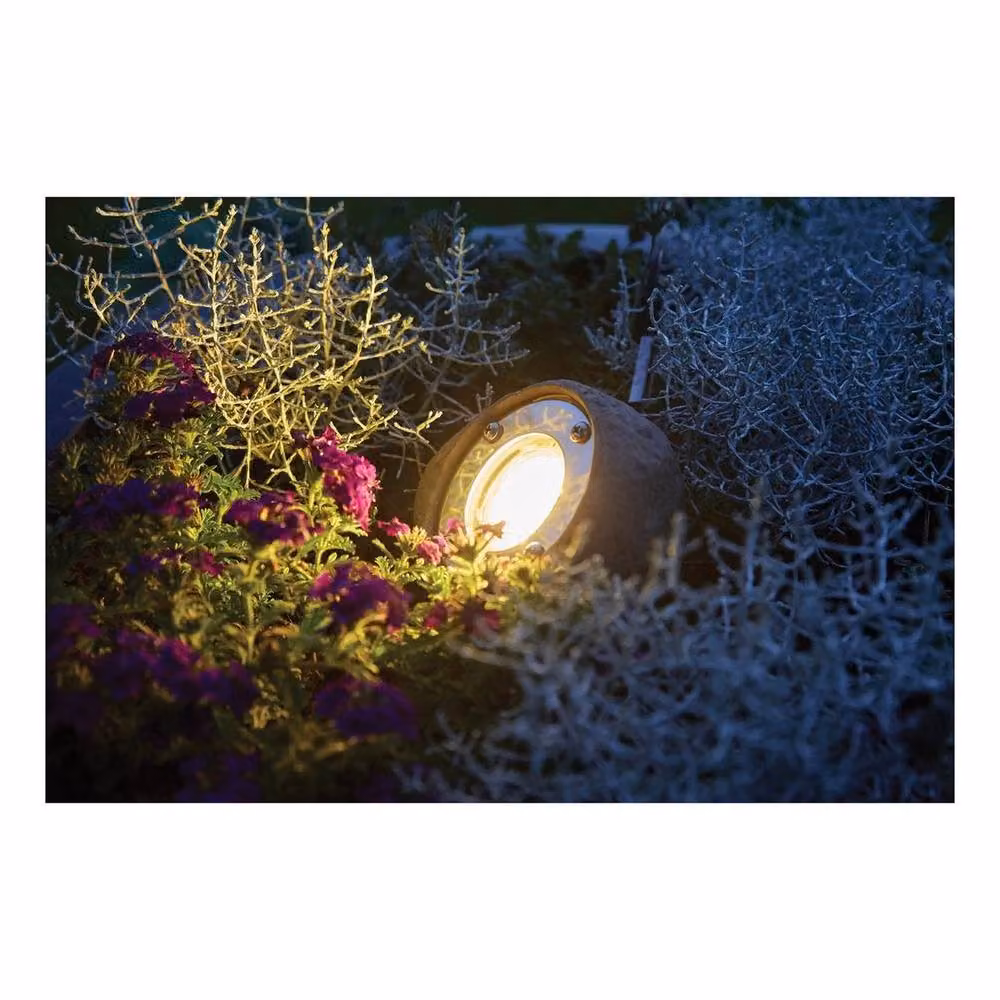 NESTLUNE Lighting 12V Tatra Rock Light Kit of Two with Transformer in Dark Grey – 5