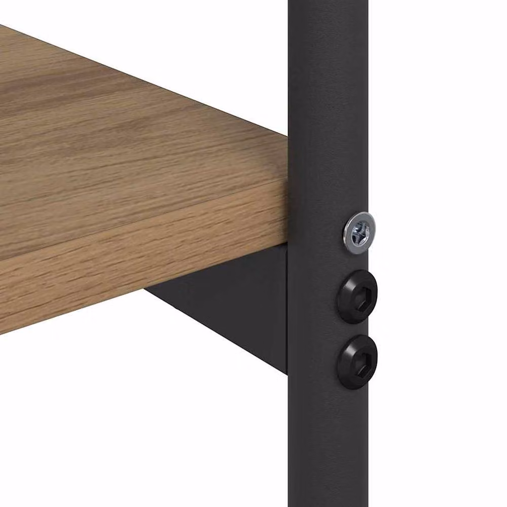 Berkfield Home Artisan Oak Console Table in Brown, W/D/H: 101 x 35 x 80.5 cm – 3