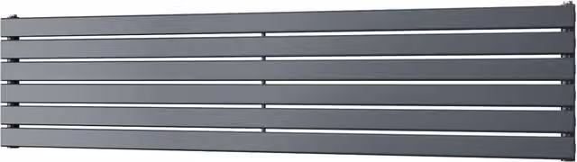 UK Radiators Typhoon Axis Anthracite Horizontal Designer Radiator, W: 180 cm, H: 40.8 cm – 1