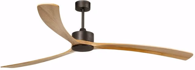 Faro Kauai Designer 3 Blade Ceiling Fan in Brown with Remote Control and Timer, Diameter: 126 cm