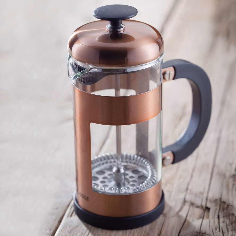 Judge 3 Cup Glass Cafetiere, 350ml, Copper – 4