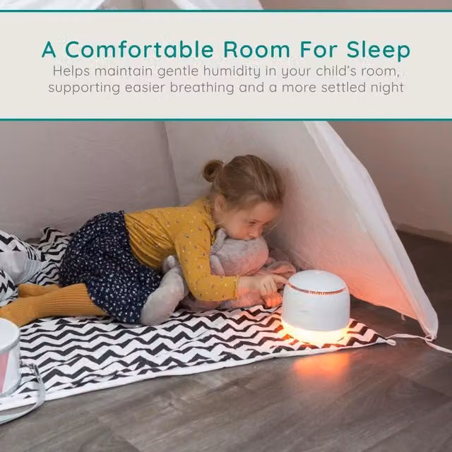 Alecto White Ultrasonic Mister Aroma Diffuser with Light, Fragrance Compartment and Timer
