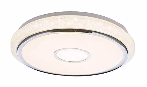 Netlighting Dani LED Ceiling Light White with Remote Control, Dimmable Timer and CCT Control