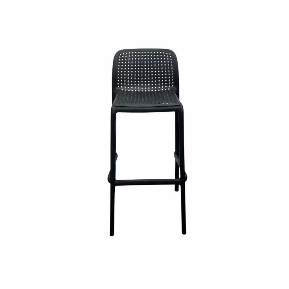 PAWNORA Black Matt Stackable Modern Bar Stool – 2