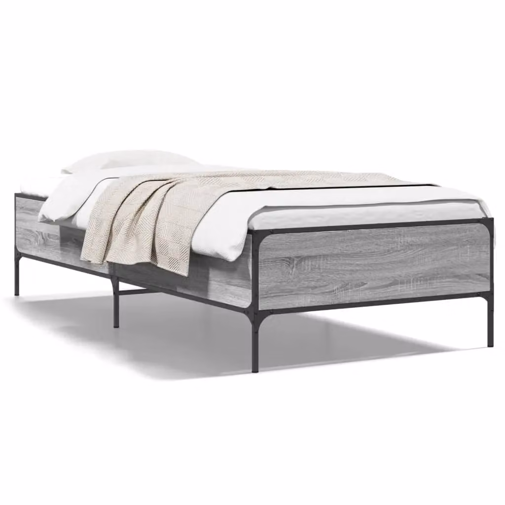 Berkfield Home Grey Sonoma Bed Frame with Drawers W/D/H: 100 x 200 cm – 2