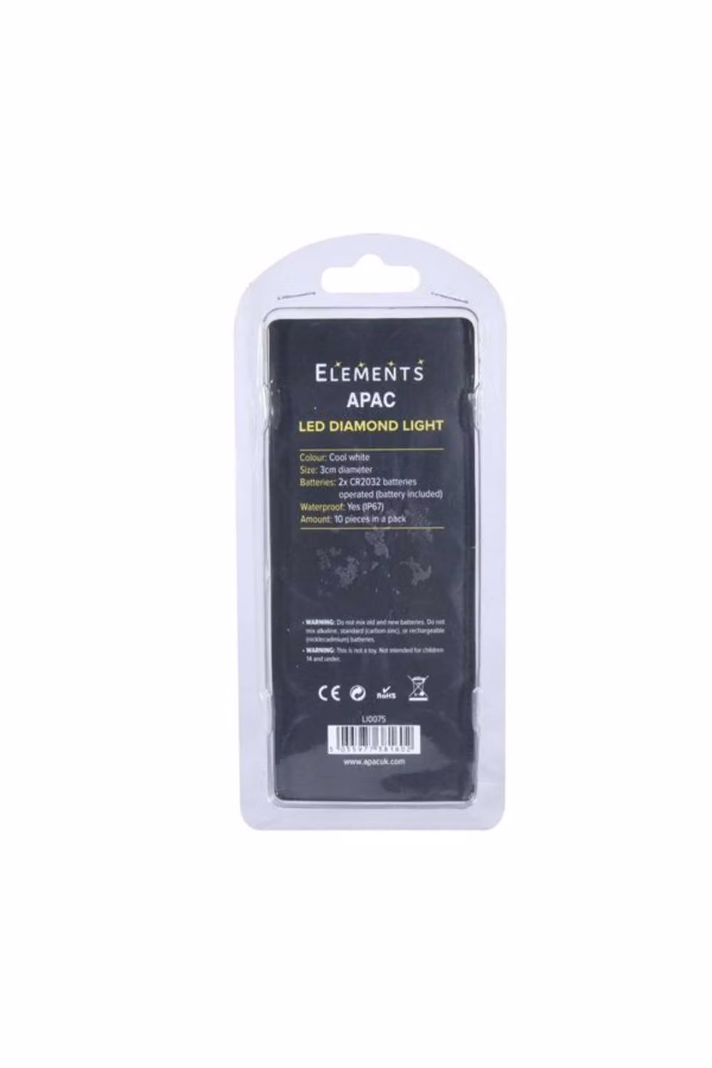 KDMD Elements LED Underwater Battery Light Pack of 10 in Black – 2