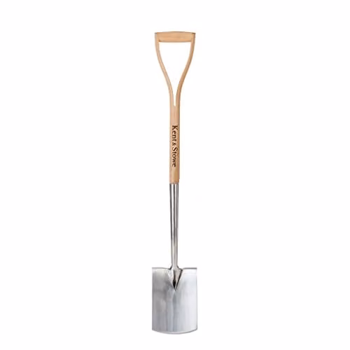 Kent & Stowe Garden Life Stainless Steel Digging Spade in Silver