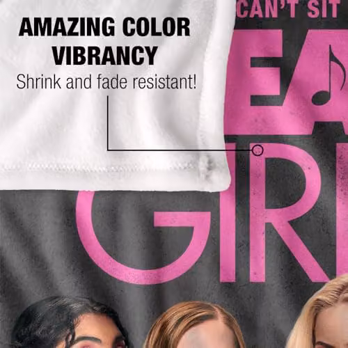 LOGOVISION Mean Girls (2024) Musical Poster Super Soft Fleece Throw Blanket, Multicolour, W/D/H: 152 x 127 x 1 cm – 3