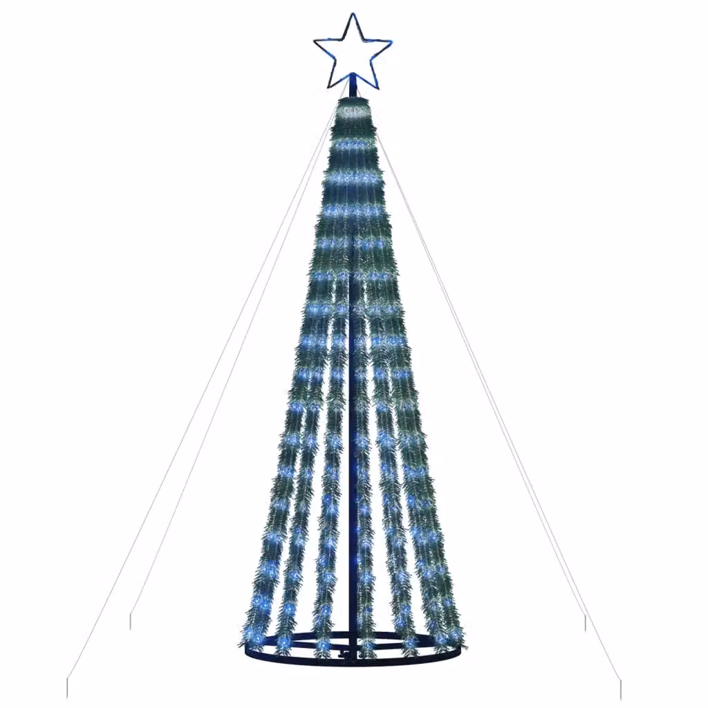 Berkfield Home Christmas Tree Light Cone with 275 Blue LEDs, Height: 180 cm – 3