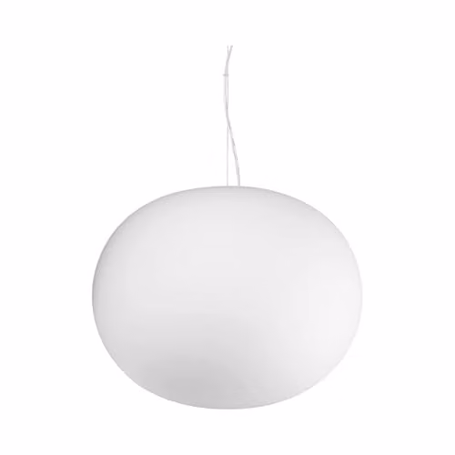 Netlighting White Cotton Fabric Sphere Pendant Ceiling Light, Diameter: 40 cm
