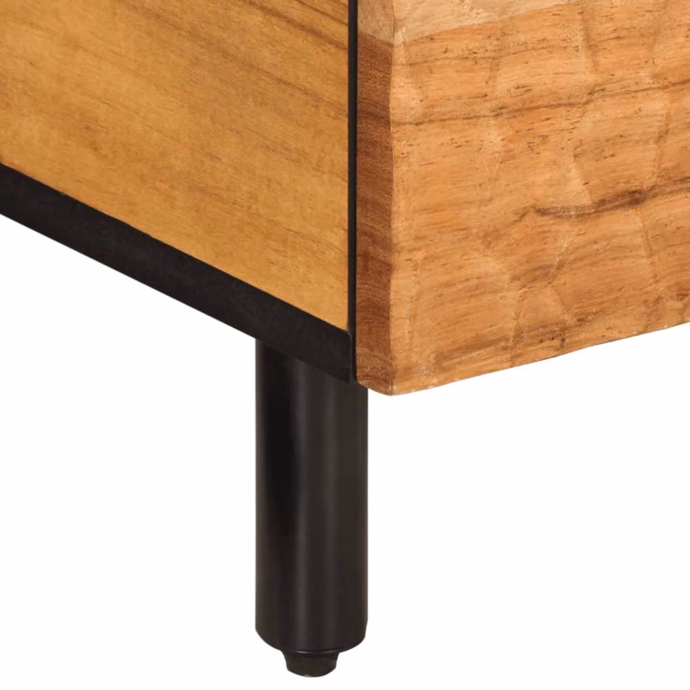 Berkfield Home Beautiful Coffee Table in Brown Acacia Wood, W: 80 cm, D: 54 cm, H: 40 cm – 6