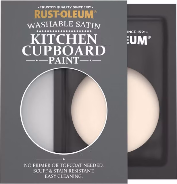 Rust-Oleum Kitchen Cupboard Satin Finish Tester Sachet in Melrose, 10ml