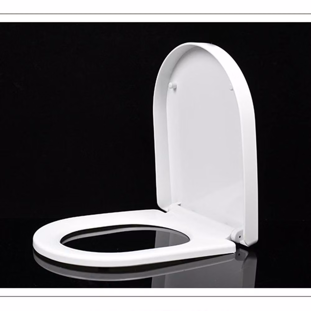 Kelvenix White Oval Anti-Slam Universal Heavy Duty Toilet Seat Hinges – 2