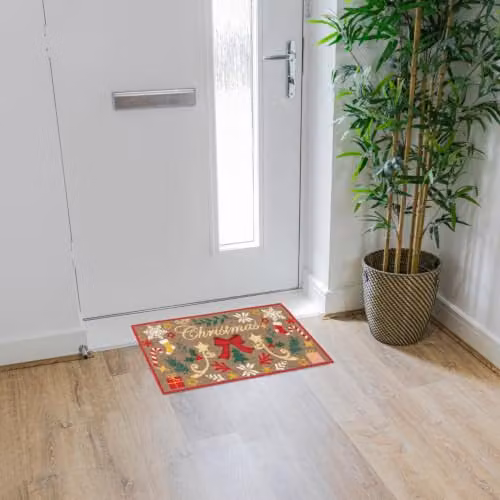JVL Scandinavian Christmas Mat and Runner Set, Multicolour, W/D/H: 40 x 150 x 0.5 cm – 2