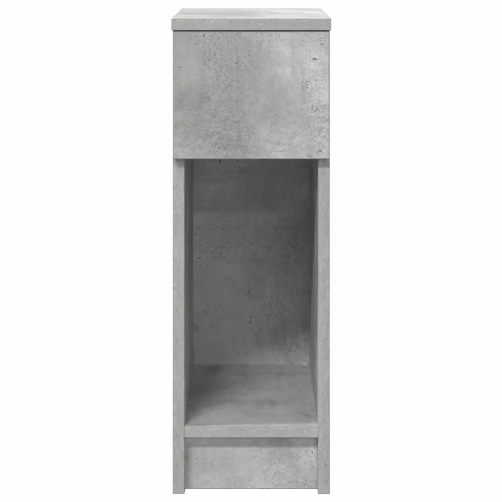 Berkfield Home Bedside Cabinets with Drawer, 2 Pack, Concrete Grey, W/D/H: 20 x 36 x 60 cm – 2