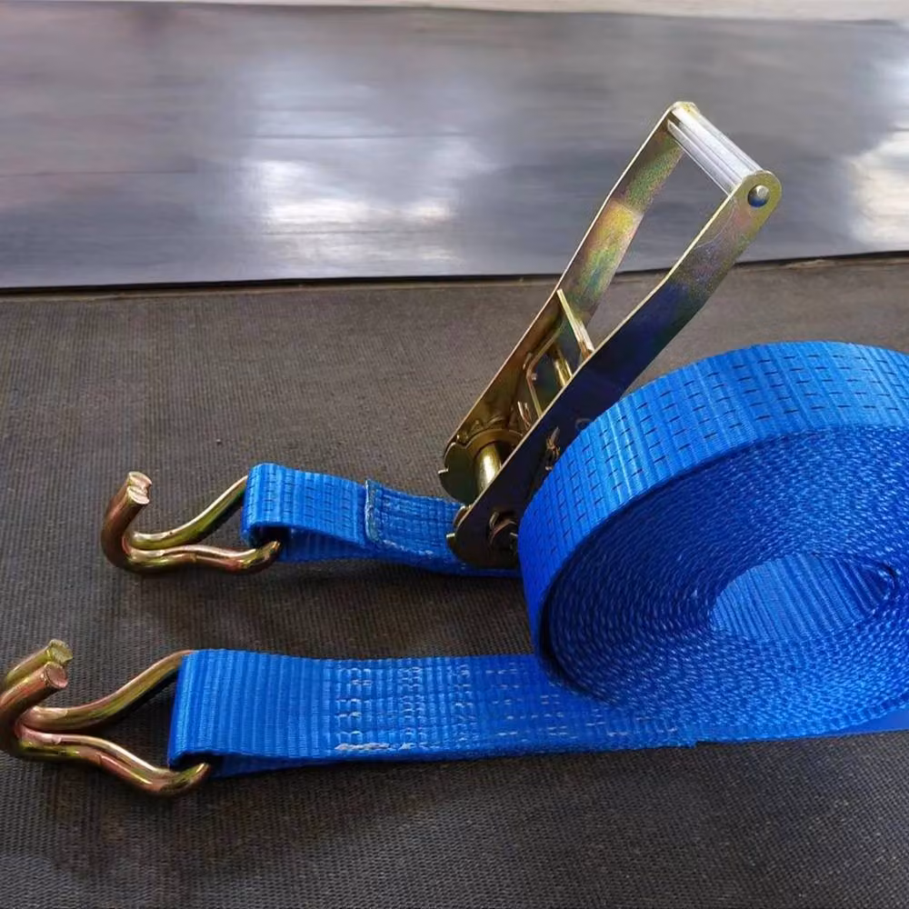 Hinsinc Heavy Duty Blue Ratchet Straps for Cargo and Trucks, Length: 10 m, Width: 50 mm – 3