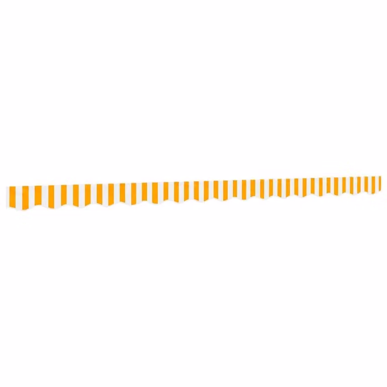 Berkfield Home Replacement Awning Valance Fabric in Yellow and White Stripe, 4 m