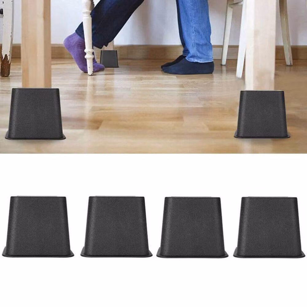 SPETLEK Bed Chair Leg Risers, 4 Pieces, Black – 4