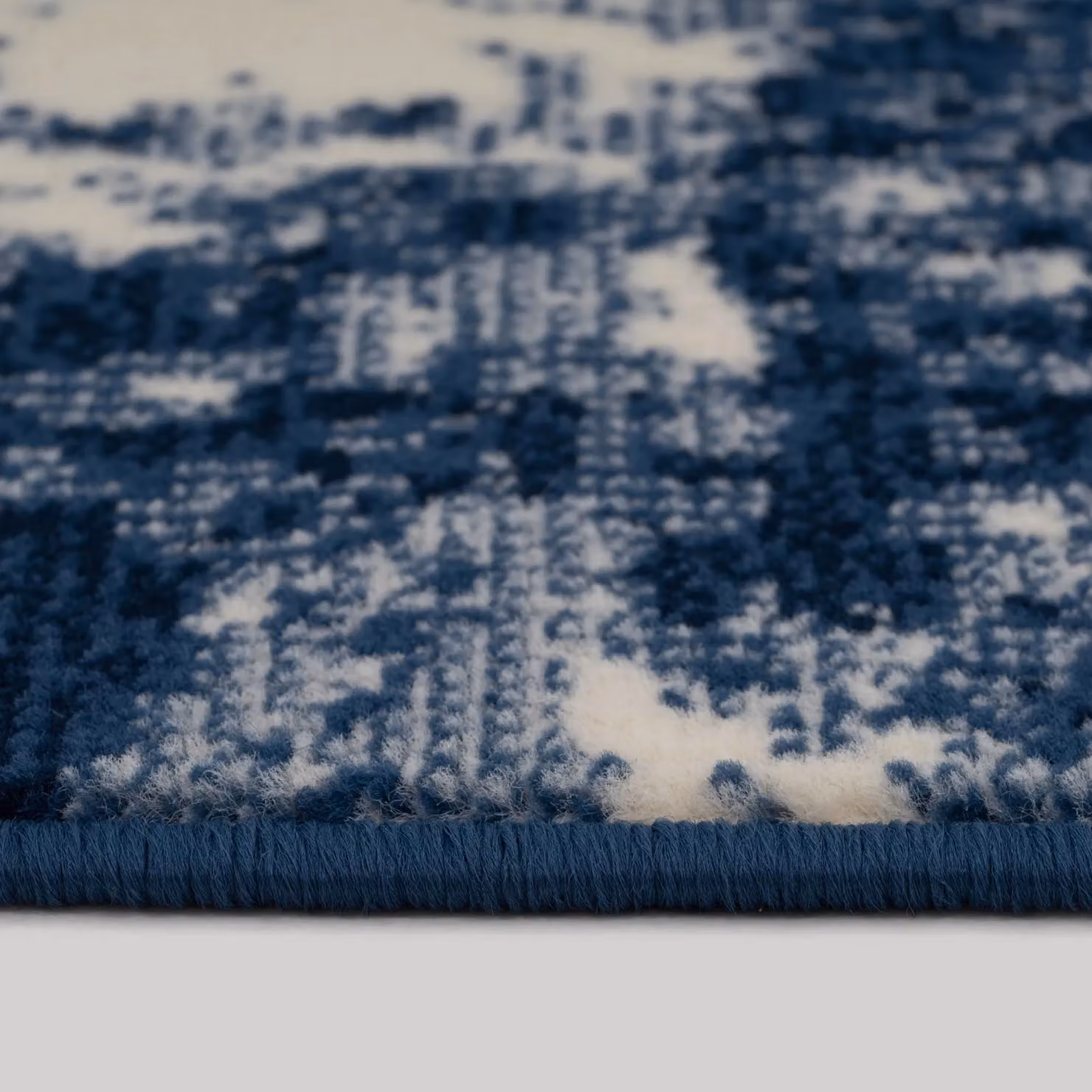 Kukoon Abstract Modern Living Area Rug in Blue and White, W/D/H: 190 x 280 cm – 4