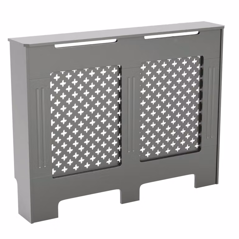 Home Discount Vida Designs Oxford MDF Radiator Cover Heating Cabinet in Grey