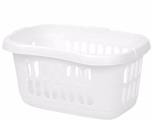 Wham Casa Hipster Laundry Basket in White, W/D/H: 39 x 30.5 x 60 cm – 1