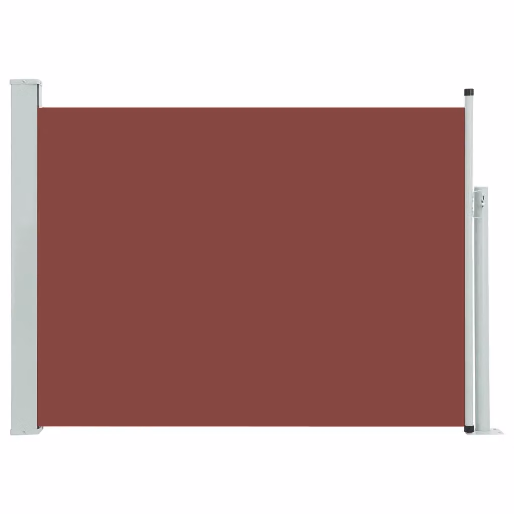 Berkfield Home Patio Retractable Side Awning in Brown, W/H: 120 x 500 cm – 2