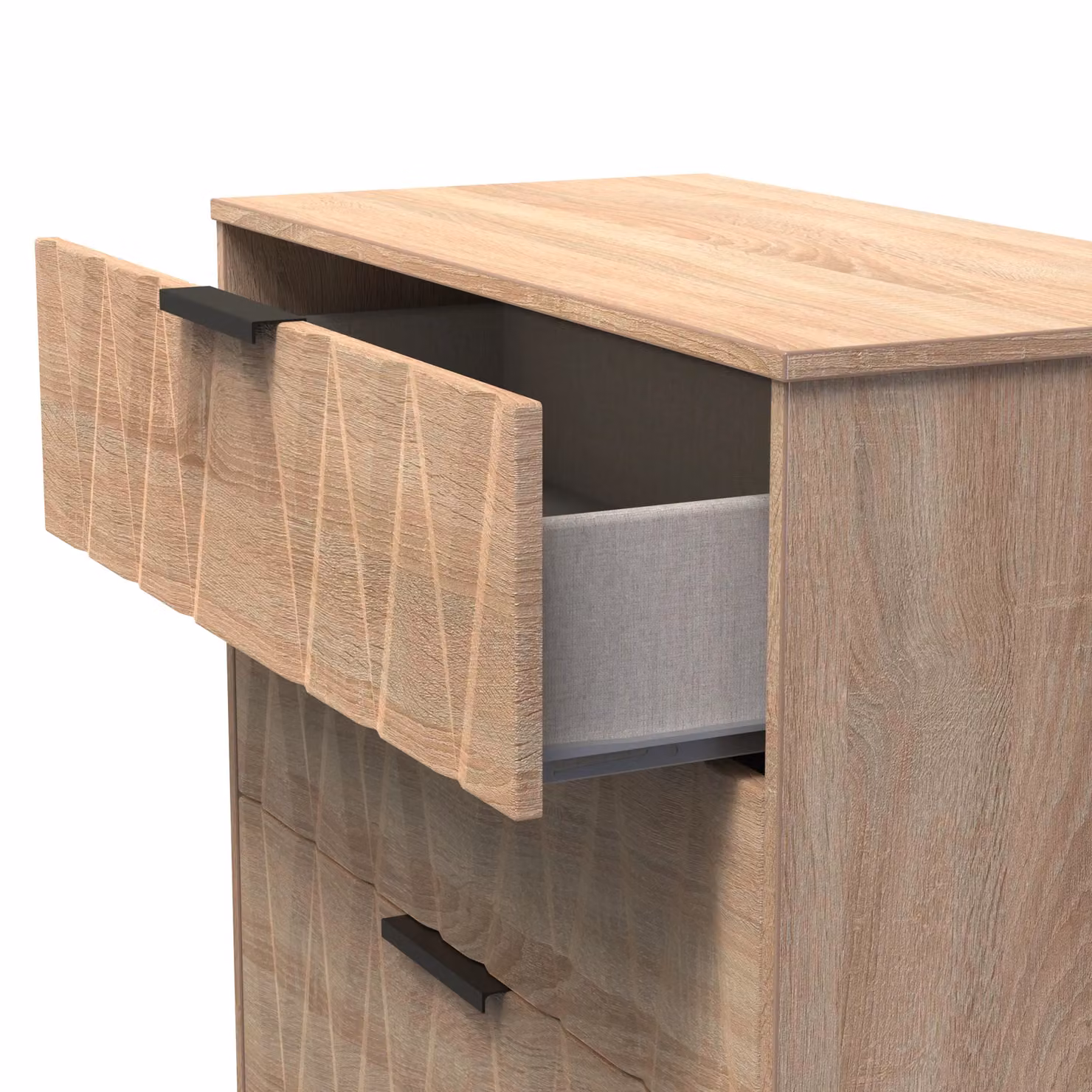 Ready Assembled 2 U Washington 3 Drawer Deep Chest in Light Oak – 2