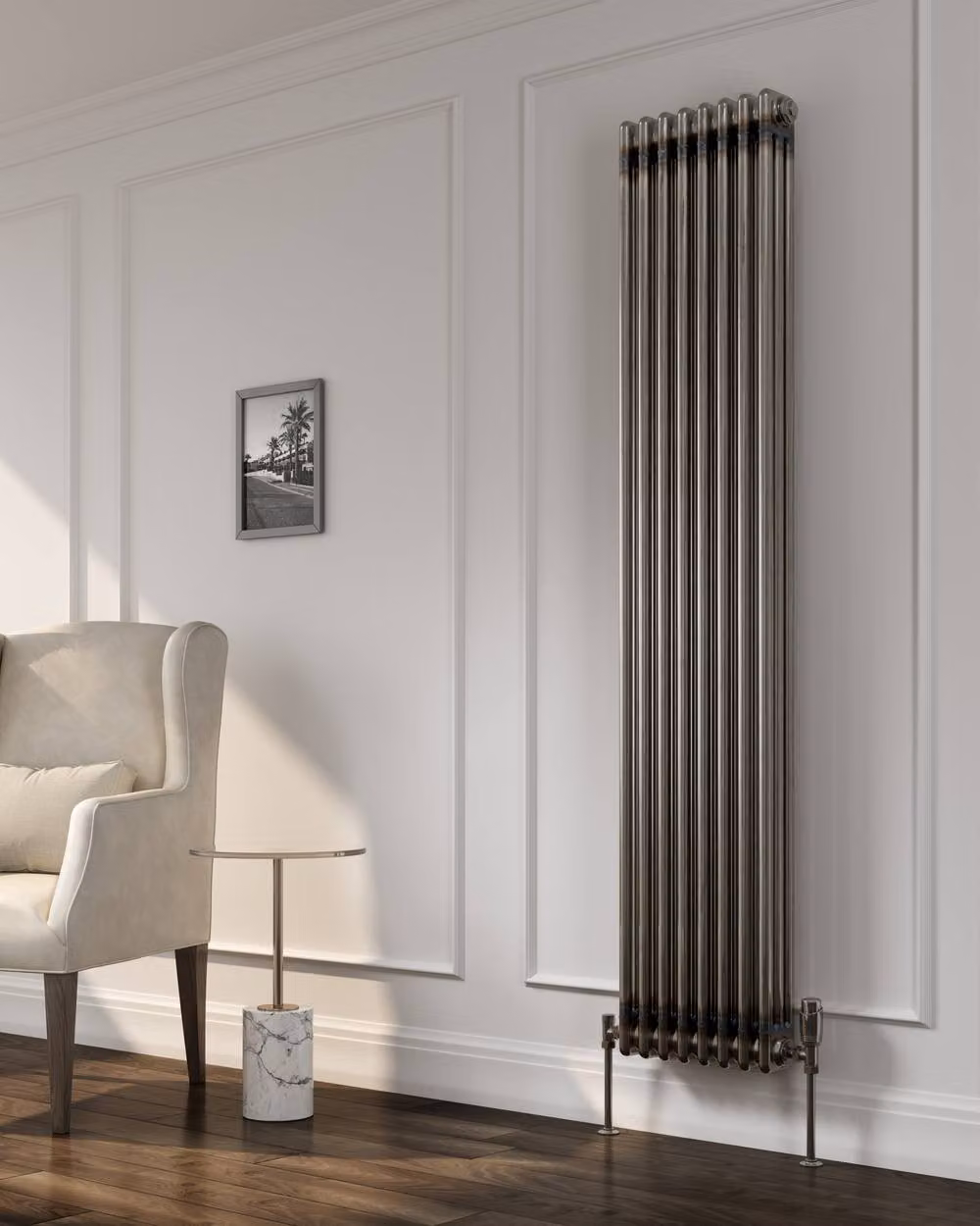 Bathroom Kingdom Colona Raw Steel 2 Column Vertical Traditional Wall Hung Radiator, H: 180 cm, W: 29 cm – 2