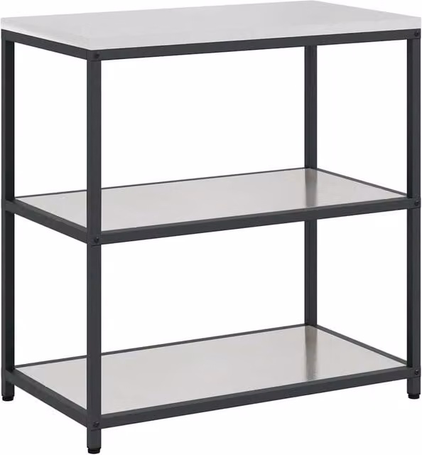 Berkfield Home Silver Stainless Steel Kitchen Storage Shelf – 1