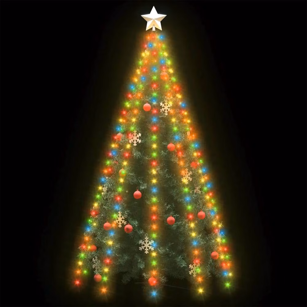 Berkfield Home Multicolour Christmas Tree LED Net Lights with 300 LEDs, 300 cm – 3