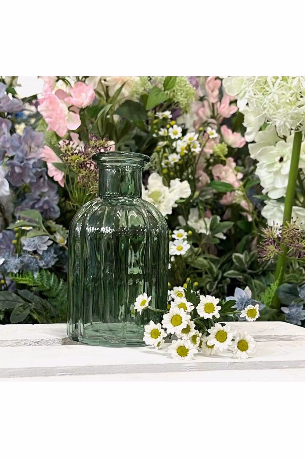 KDMD Green Flora Glass Vase Set, 6 Pack, Height: 13.7 cm – 3