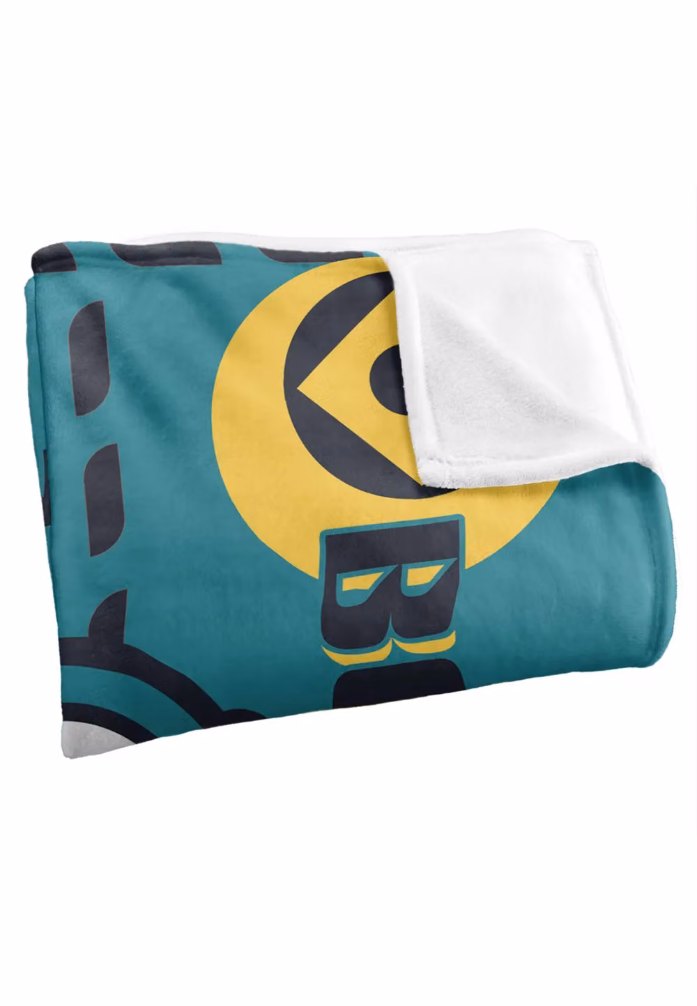 Universal Minions Bob Green Silky Touch Blanket in White and Multicolour, W: 152 cm, D: 127 cm – 3