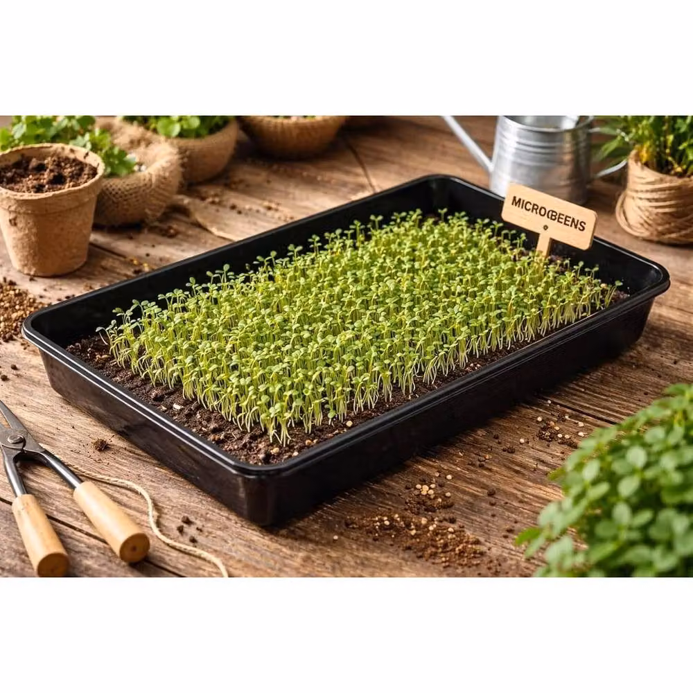 SPETLEK Set of 6 Black Seed Trays with Drainage Holes – 5