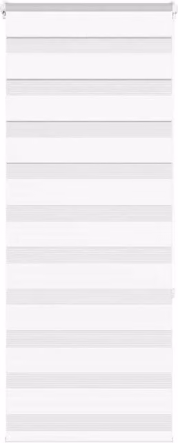 Berkfield Home White Polyester Zebra Blind W: 60 cm, H: 150 cm