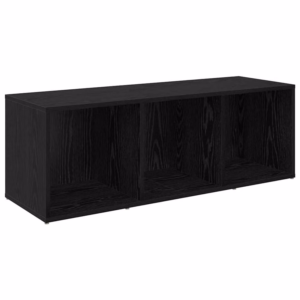 Berkfield Home 2-Piece Black Oak Engineered Wood Cube Storage Set – 4