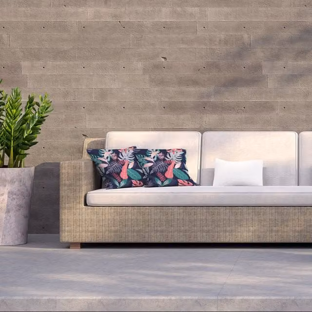 Andrew Lee Pink Tropical Exotic Leaves Outdoor Square Cushion, W/D/H: 60 x 60 x 1 cm